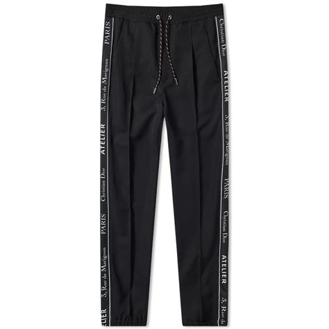 dior track pants black